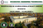 KOLEJNA EDYCJA KURSU KWALIFIKACYJNEGO DLA KANDYDATÓW NA STANOWISKA SŁUŻBOWE W PIONIE FUNKCJONALNYM ZABEZPIECZENIA NA WLO